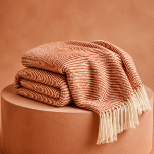 Cotton Throw Blanket — original fictional Notice27 demo product image