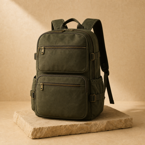 Travel Backpack — original fictional Notice27 demo product image